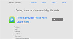 Desktop Screenshot of perfectbrowser.com