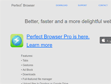Tablet Screenshot of perfectbrowser.com